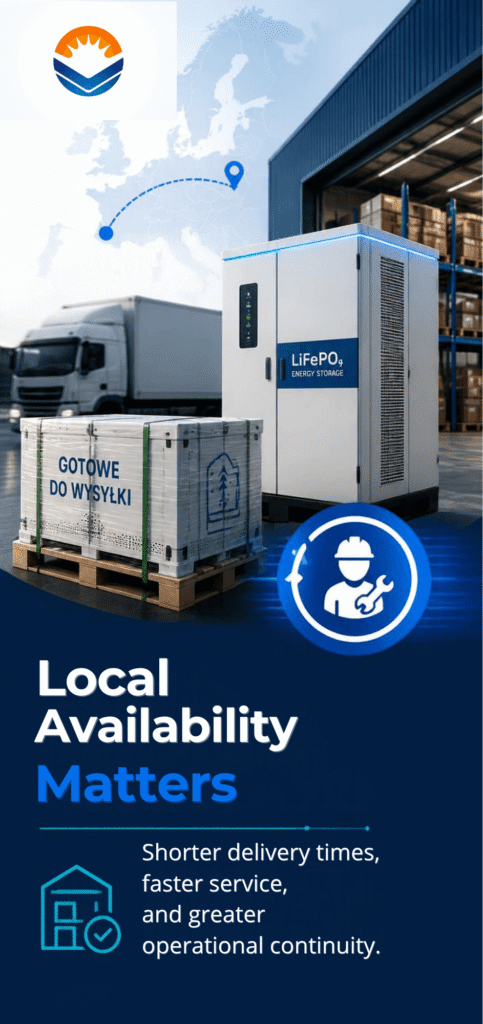 Commercial LiFePO4 battery systems by LVTOPSUN, a leading C&I energy storage manufacturer in Warsaw.